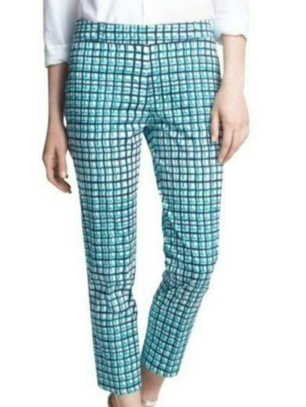 Kate Spade Mindy Breezeblock Plaid  Ankle Pants #3519